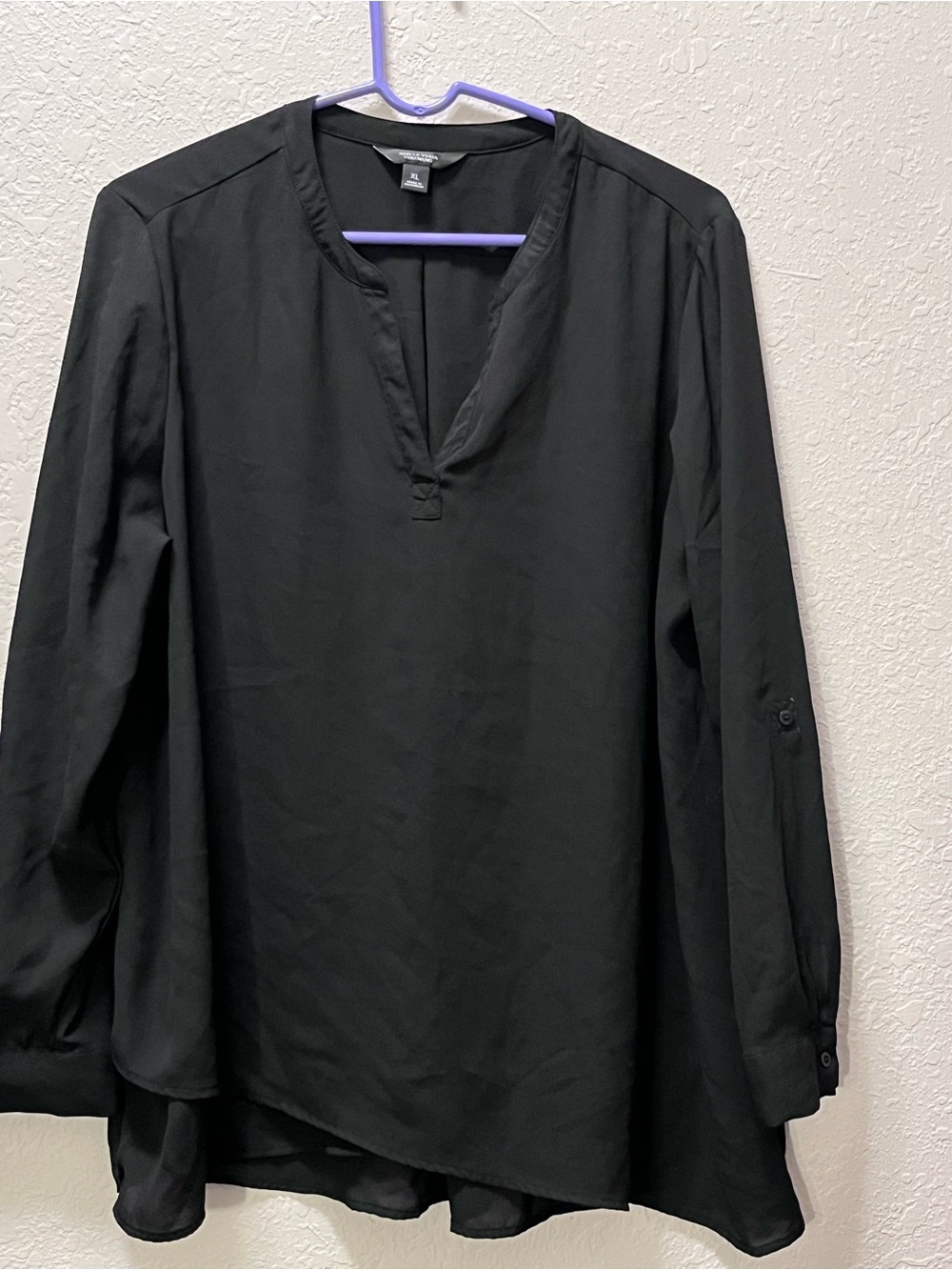 Simply Vera Vera Wang Black Relaxed Blouse